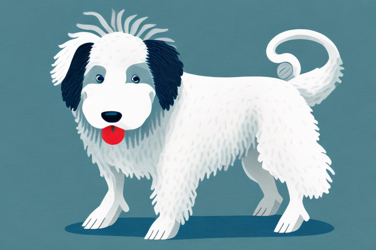 A polish tatra sheepdog dog breed in a natural environment