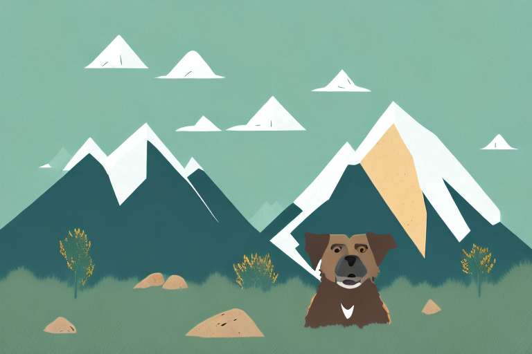 An estrela mountain dog in a natural setting